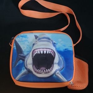 Extremely Rare Vintage Lunchbox! Adventure Planet Shark 4D Soft Cooler